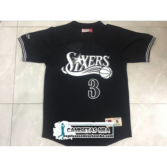 Camiseta Manga Corta Bulls Allen Iverson Negro